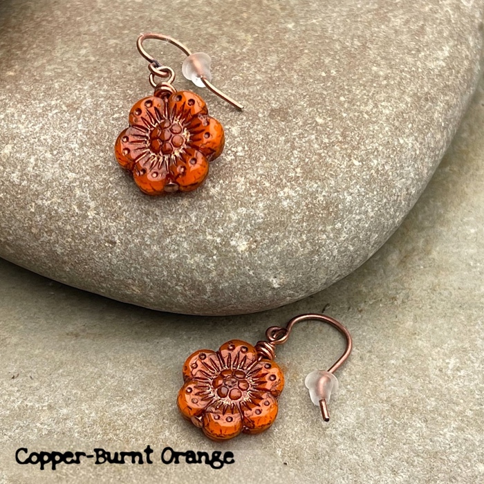 Lightweight Floral Earrings For All Ages | Czech Glass 