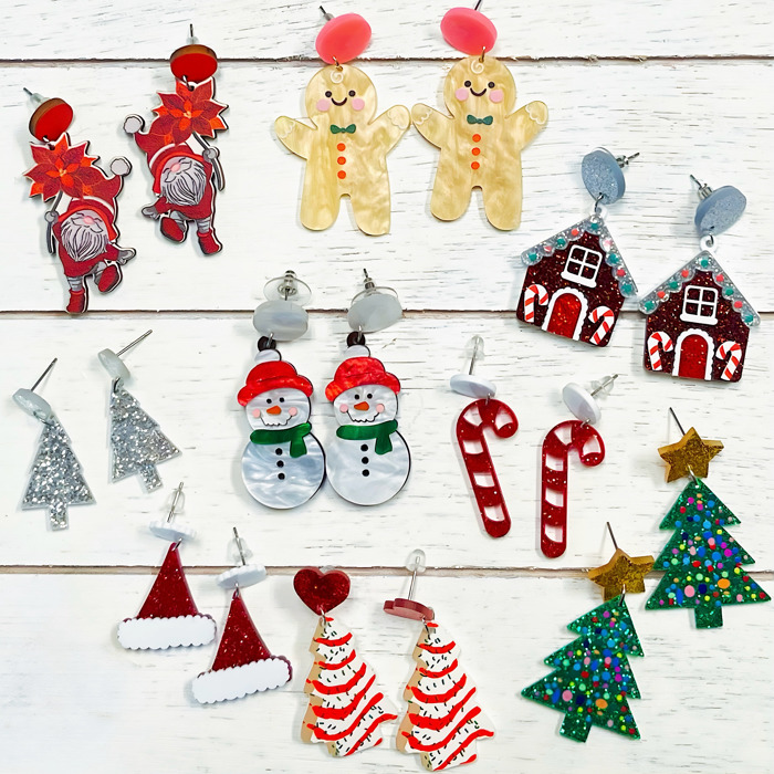 Christmas Holiday Fun Earrings | 12 Choices