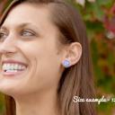  Sports Glass Stud Earrings