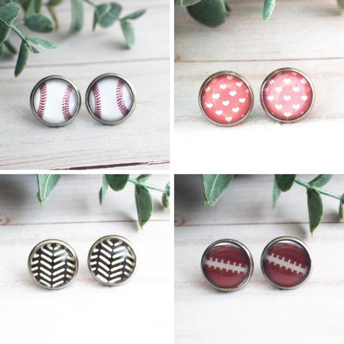 Vintage Glass Stud Earrings - Tons of Styles!