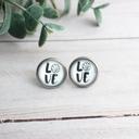 Basketball Love Sports Glass Stud Earrings