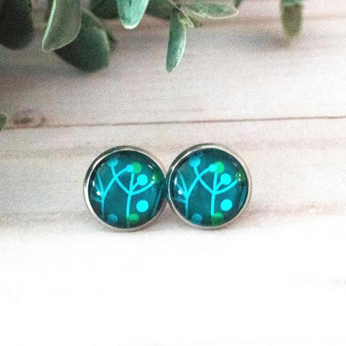 Vintage Glass Stud Earrings - Tons of Styles!