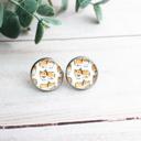  Corgi Dog Lover Glass Stud Earrings