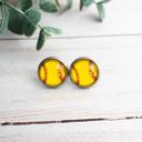  Softball Glass Stud Earrings