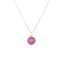  BFF Purple Enamel Charm Necklace Children's Jewelry