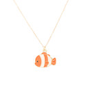  Clown Fish Enamel Charm Necklace Children's - Jewelry