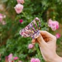  Purple Blue and Cream Marble Pattern Carlisle Claw Clip