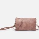  Faux Leather Riley 11 Colors Monogrammable 3 Compartment Crossbody and Wristlet