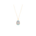  Easter Egg Enamel Charm Necklace Children's Jewelry Gift