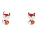  Fox Enamel Post Stud Earring Children's Jewelry