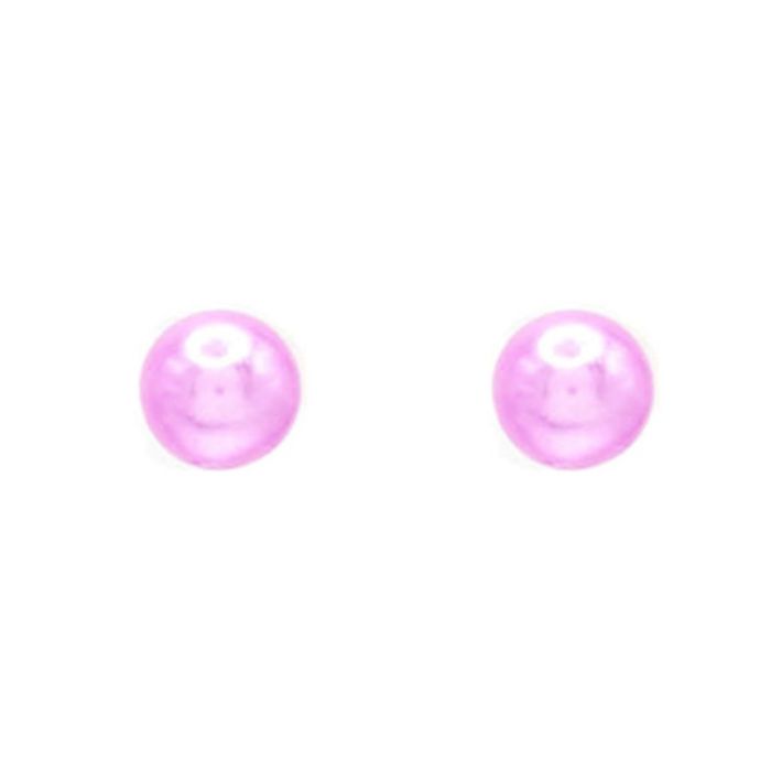 Hot Pink Ball Post Stud Earring Children's Jewelry Gift