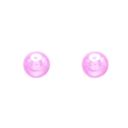  Hot Pink Ball Post Stud Earring Children's Jewelry Gift