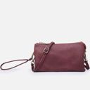  Faux Leather Riley 11 Colors Monogrammable 3 Compartment Crossbody and Wristlet