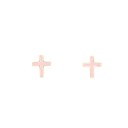  Pink Cross Enamel Post Stud Earring Religion Children’s Jewelry