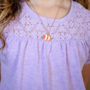  Clown Fish Enamel Charm Necklace Children's - Jewelry