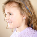  Purple Hair Mermaid Enamel Post Earring Children's Jewelry