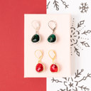  14k Gold or Sterling Silver Gemstone Leverback Dangle Drop Earring