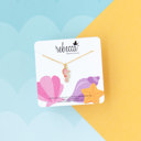  Seahorse Pink Enamel Charm Necklace Children’s Jewelry