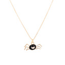  Black Spider Enamel Charm Children's Necklace