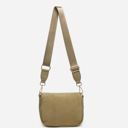  Corduroy Serena Two-Tone Crossbody with Nylon Strap Handbag Purse - Jen & Co.