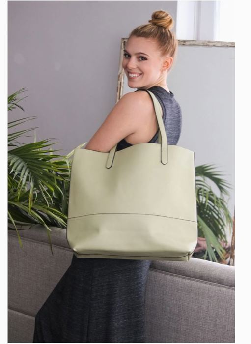 Vegan Leather Taylor Tote, Large Oversized Shoulder Bag - Orpah's Favorites K. Carroll