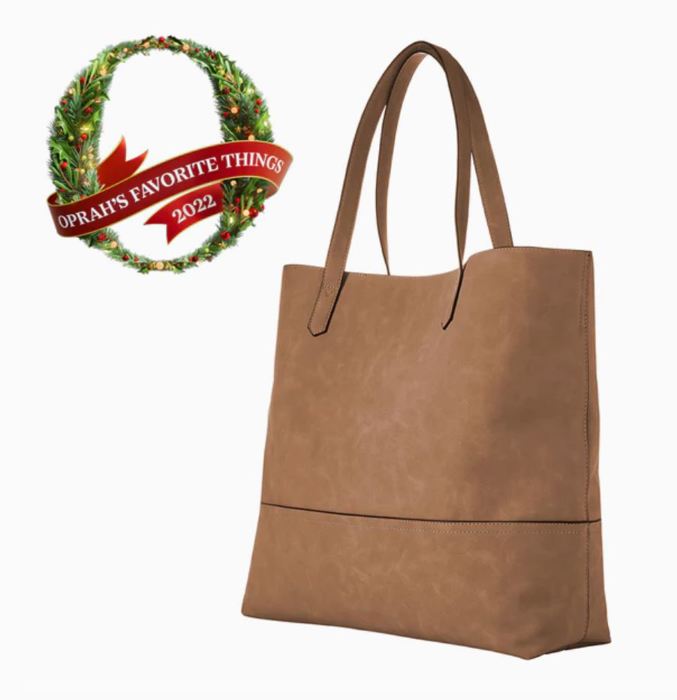 Vegan Leather Taylor Tote, Large Oversized Shoulder Bag - Orpah's Favorites K. Carroll