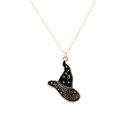  Wizard in Training Black Witch Hat Charm Necklace Children's Jewlelry