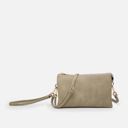  Faux Leather Riley 11 Colors Monogrammable 3 Compartment Crossbody and Wristlet