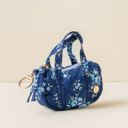  Navy Floral Itty Bitty Duffle Bag Charm