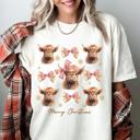  Highland Cow Christmas Tee