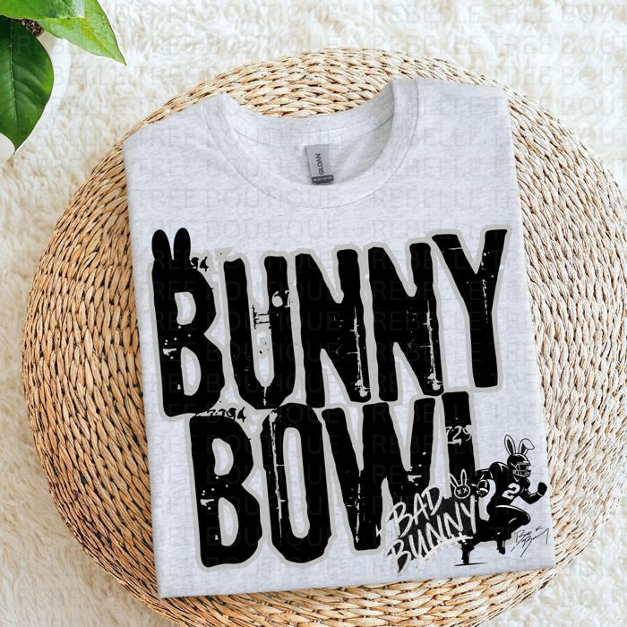 Superbowl Tee| Conejo Malo | Bunny Bowl |Half Time Superbowl | Bad Bunny | Free Shipping | Puerto Rico