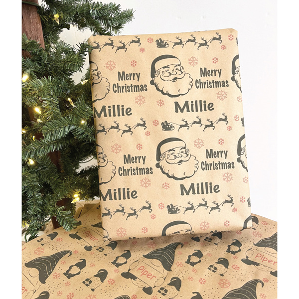 Personalized Holiday Gift Wrap