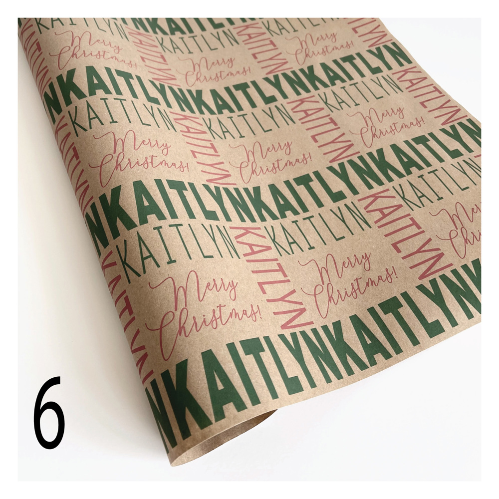 Personalized Holiday Gift Wrap