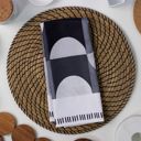  Mono Geo Colorblock Dish Towel - 16''x24''