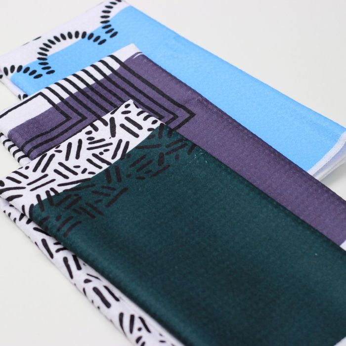 Colorblock V2 Dish Towel Trio - 3pk - 16''x24''