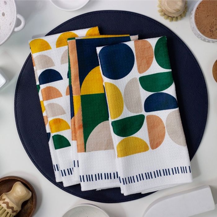 Geo Boho Dish Towel Trio - 3pk - 16''x24''