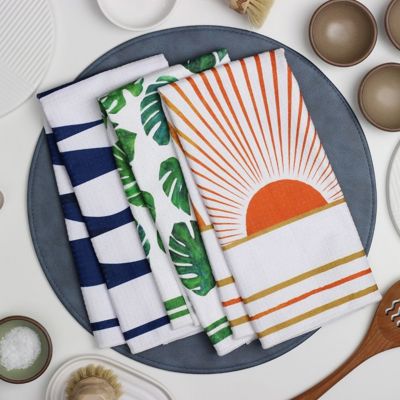 Elemental Dish Towel Trio - 3pk - 16''x24''