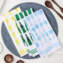  Wine Dish Towel Trio - 3pk - 16''x24''