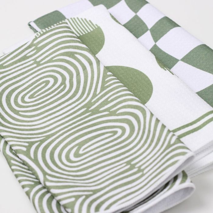 Matcha Green Dish Towel Trio - 3pk - 16''x24''