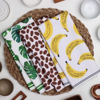 Tropical Tika Dish Towel Trio - 3pk - 16''x24''