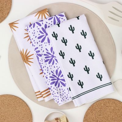 Saguaro Cactus Dish Towel Trio - 3pk - 16''x24''