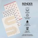  Sandia Desert Dish Towel Trio - 3pk - 16''x24''