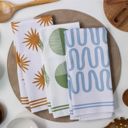  Waves and Rays Dish Towel Trio - 3pk - 16''x24''