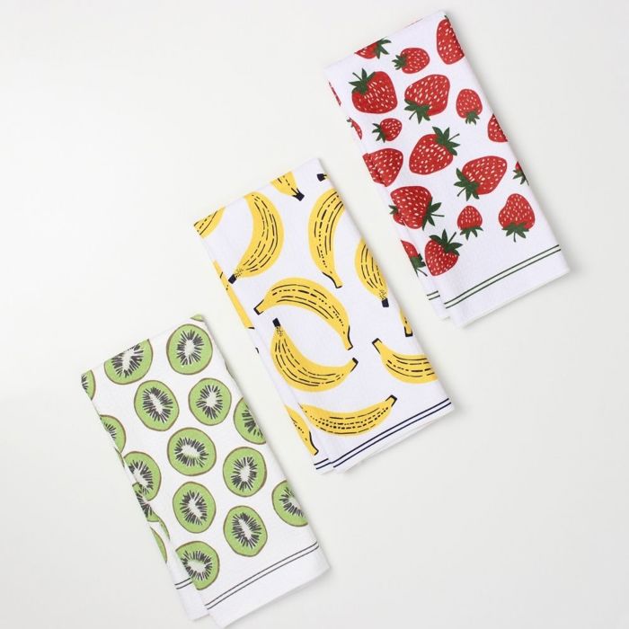 Fruit Salad Dish Towel Trio - 3pk - 16''x24''