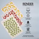  Fruit Salad Dish Towel Trio - 3pk - 16''x24''