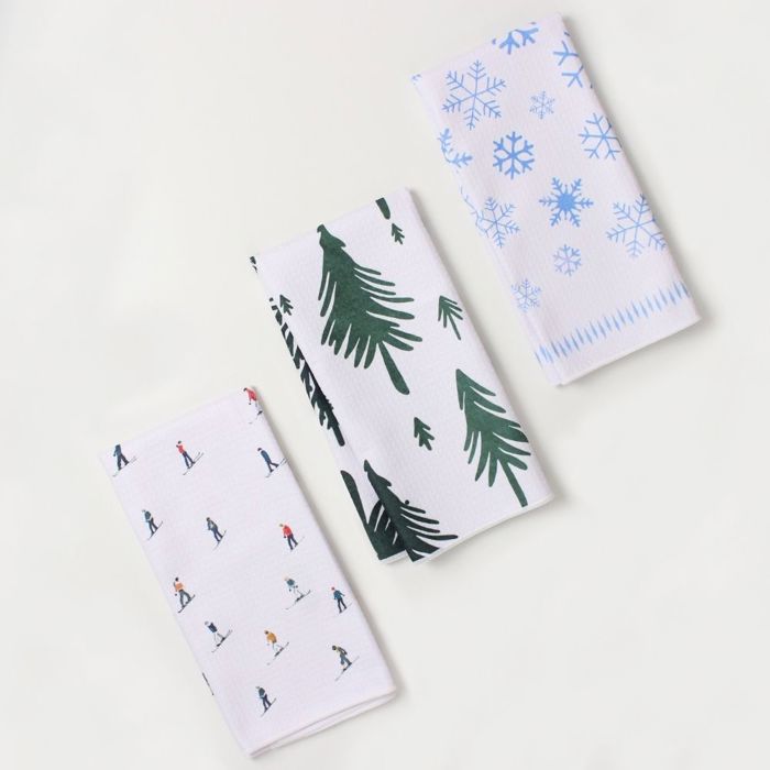Black Diamond Ski Dish Towel Trio - 3pk - 16''x24''