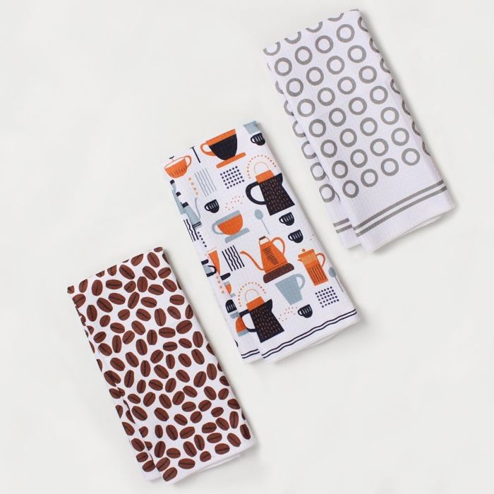 Java Jive Dish Towel Trio - 3pk - 16''x24''