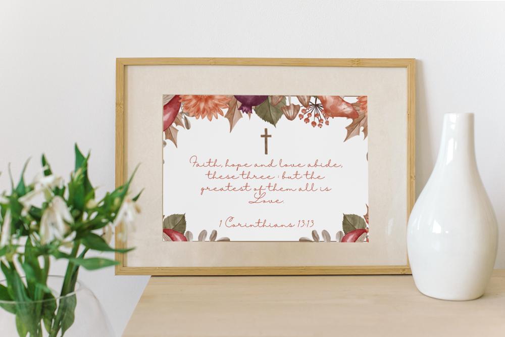 Fall Themed Love & Marriage Prints - UNFRAMED