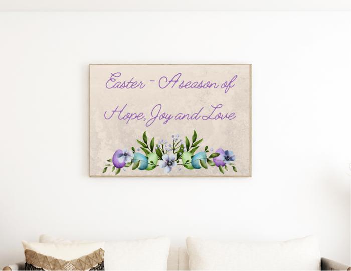 Easter Art Prints - Eggs and Bunnies