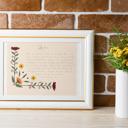 Love Is Floral Corner Border Love & Marriage Art Prints - Religious